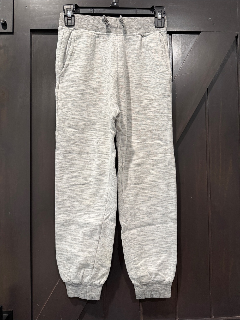 *4/$20 Kids Light Gray Heather Jogger Sweatpants with Drawstring (slim fit)